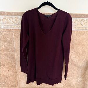 Ann Taylor Deep Red Knit Top